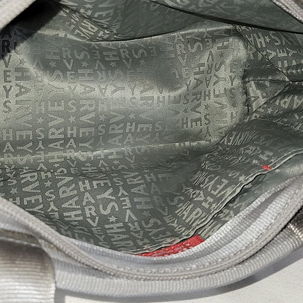 Harvery's Silver Seatbelt Bag
